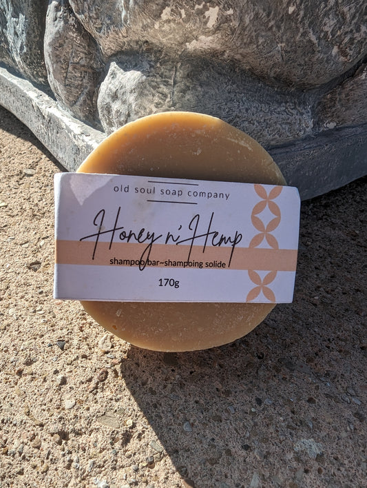 Old Soul Soap Company Honey and Hemp Shampoo Bar