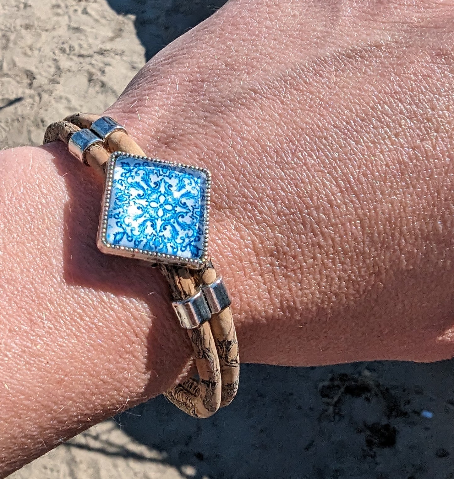 Cork Bracelet with Magnetic Clasp