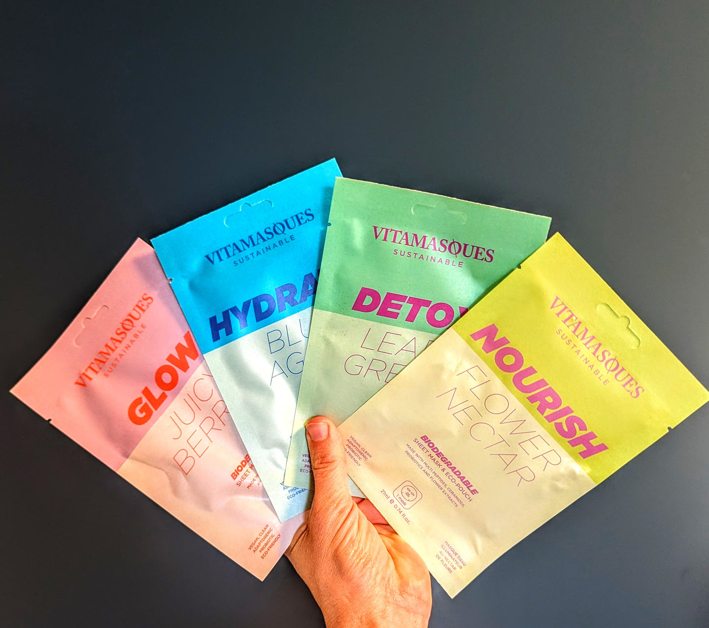 4 Pack Of Vitamasque Face Masks