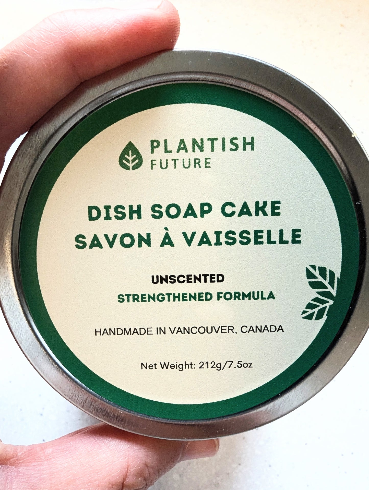 Plantish Dish Soap Cake Unscented- Strengthened Formula!