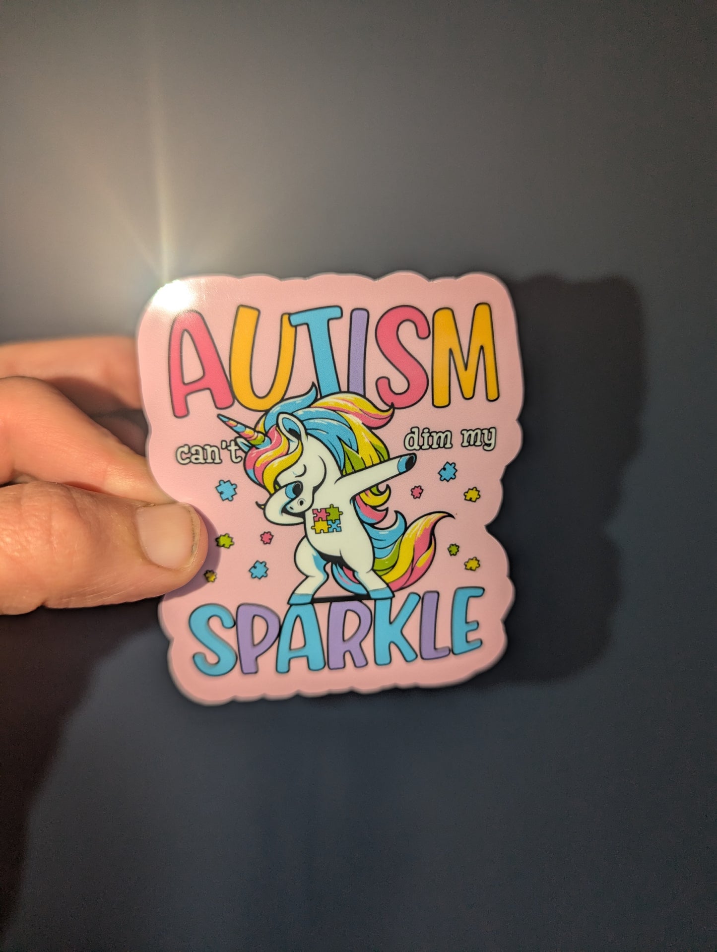 Moonlit Creations Vinyl Sticker-Autism Sparkle