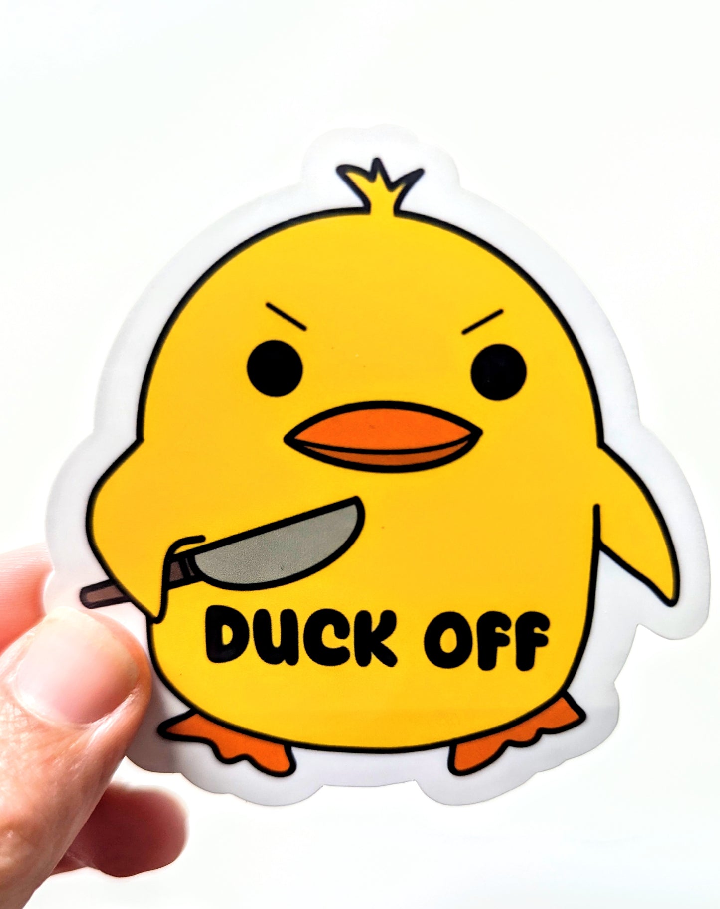 Moonlit Creations Vinyl Sticker-Duck Off