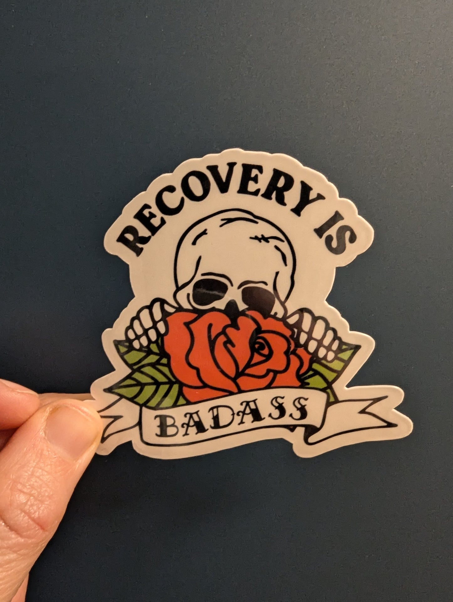 Moonlit Creations Recovery Is Bad Ass Vinyl Sticker