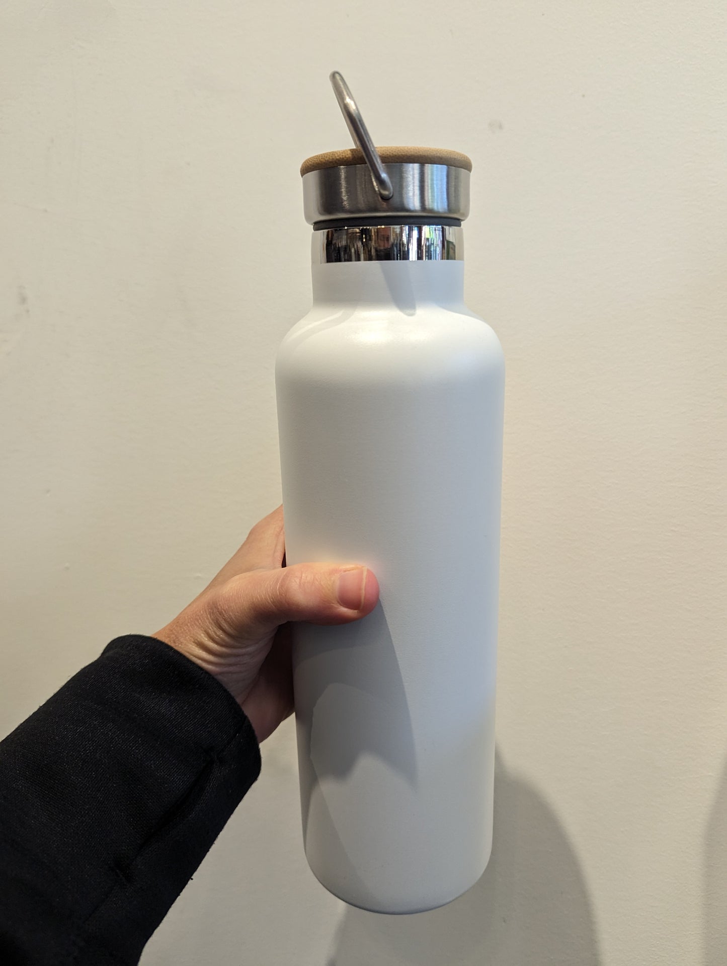 Insulated Water Bottle with Bamboo Lid