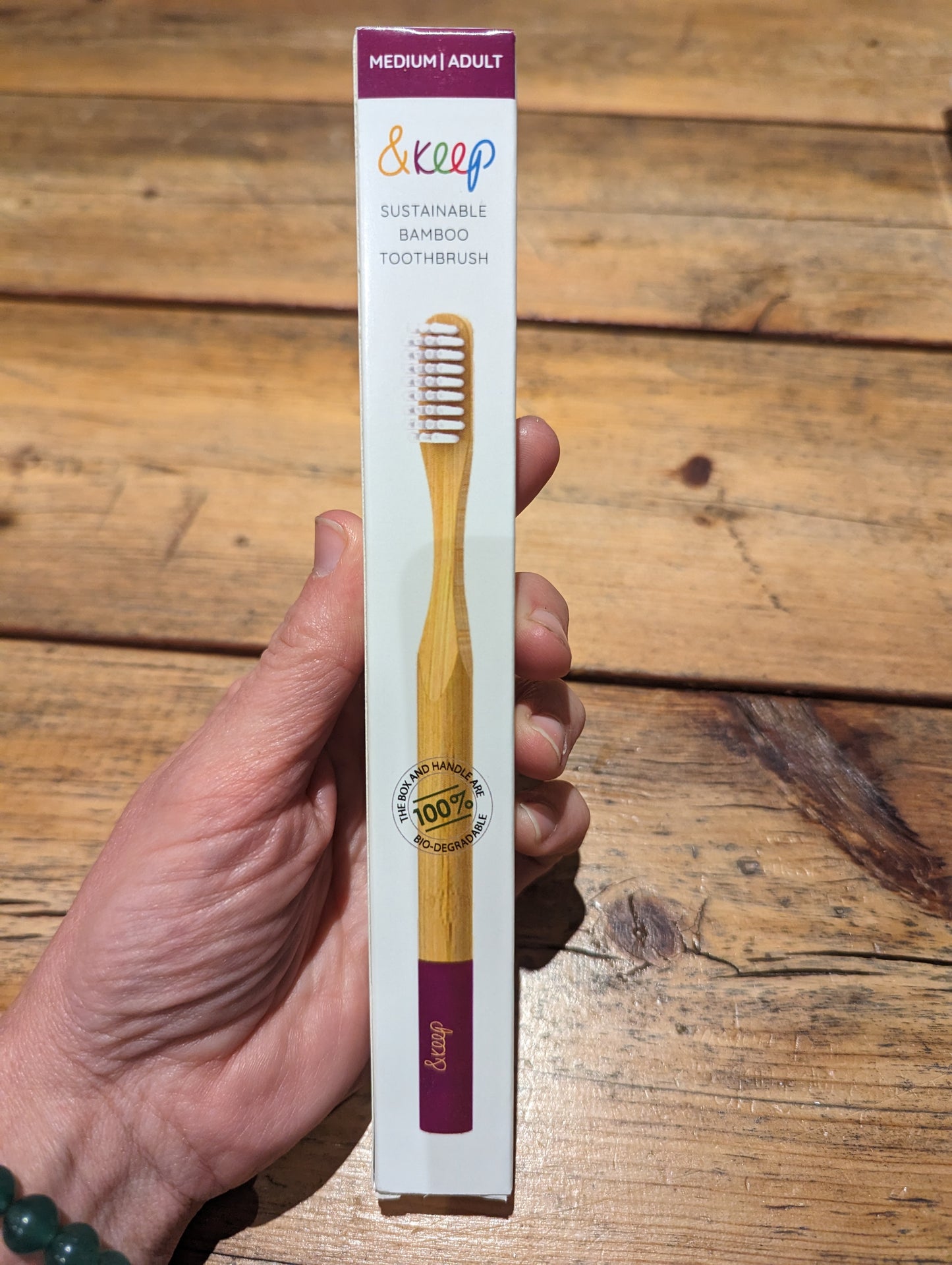 Bamboo Adult Toothbrush- Medium Bristles