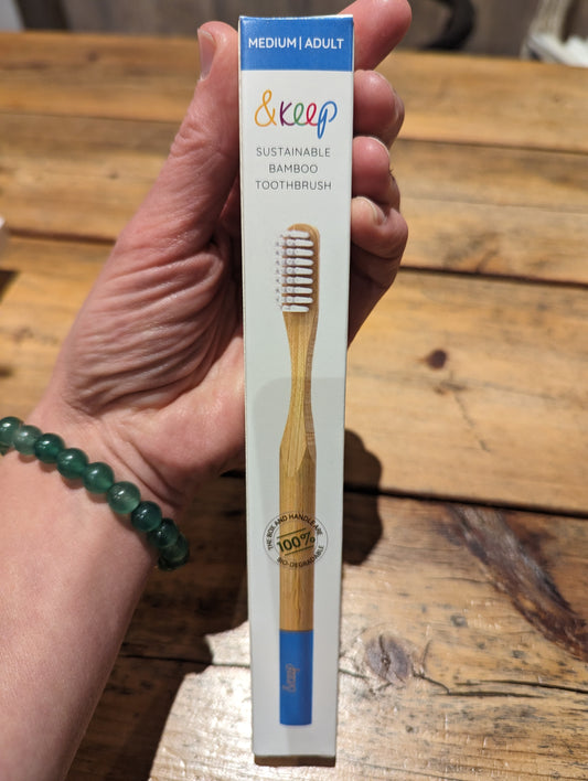 Bamboo Adult Toothbrush- Medium Bristles