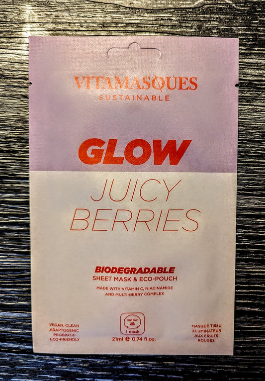 Vitamasques Biodegradable Sheet Mask- Glow Juicy Berries