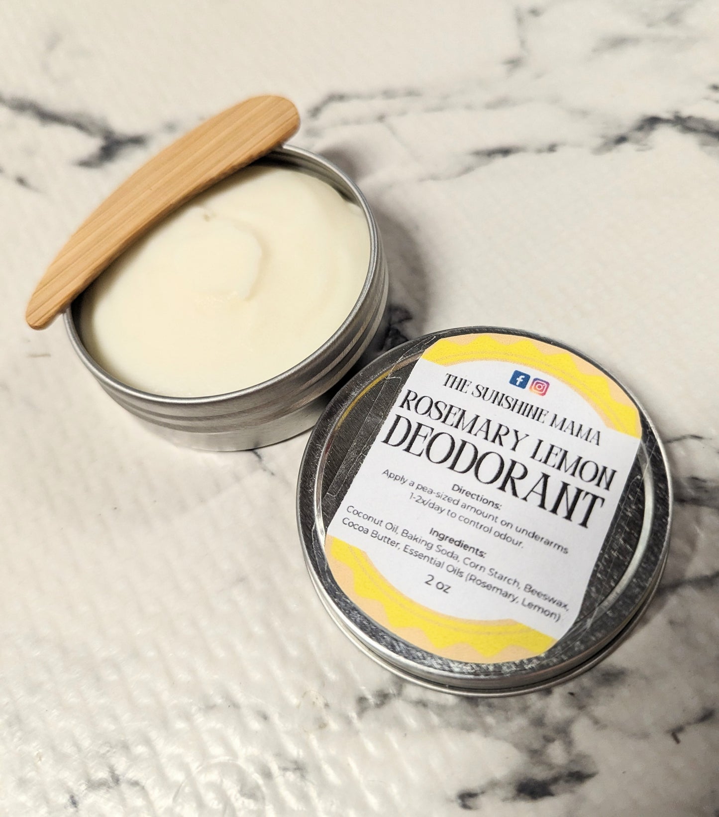 Rosemary and Lemon Deodorant- Sunshine Mama