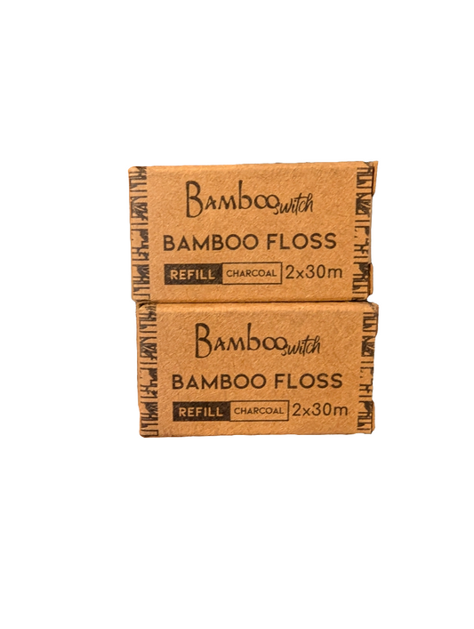 4 Bamboo Floss Refills For Glass Jar