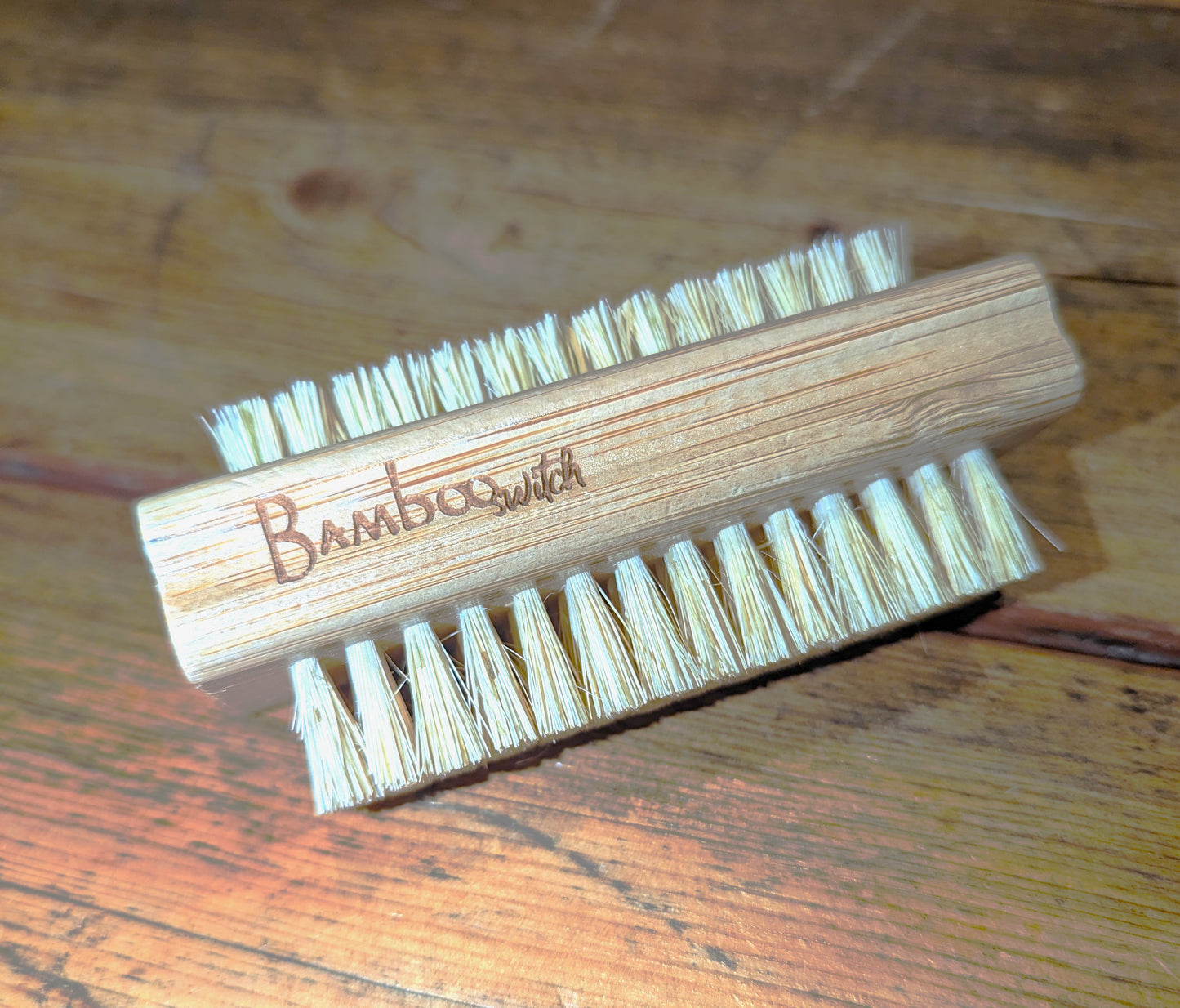 Nail Cleaning Brush With Bamboo Handle