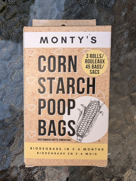 Monty's Corn Starch Poop Bags