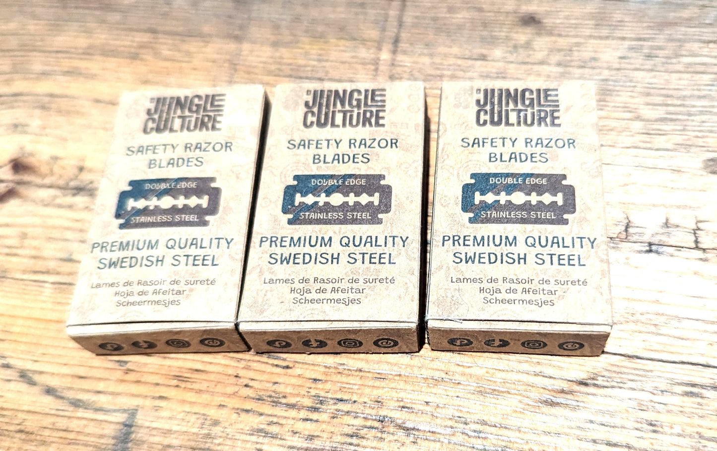 30 Steel Blades For Reusable Razor- 3 boxes of 10