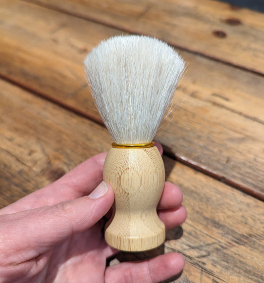 Shave Brush With Goats hair and Bamboo Handle