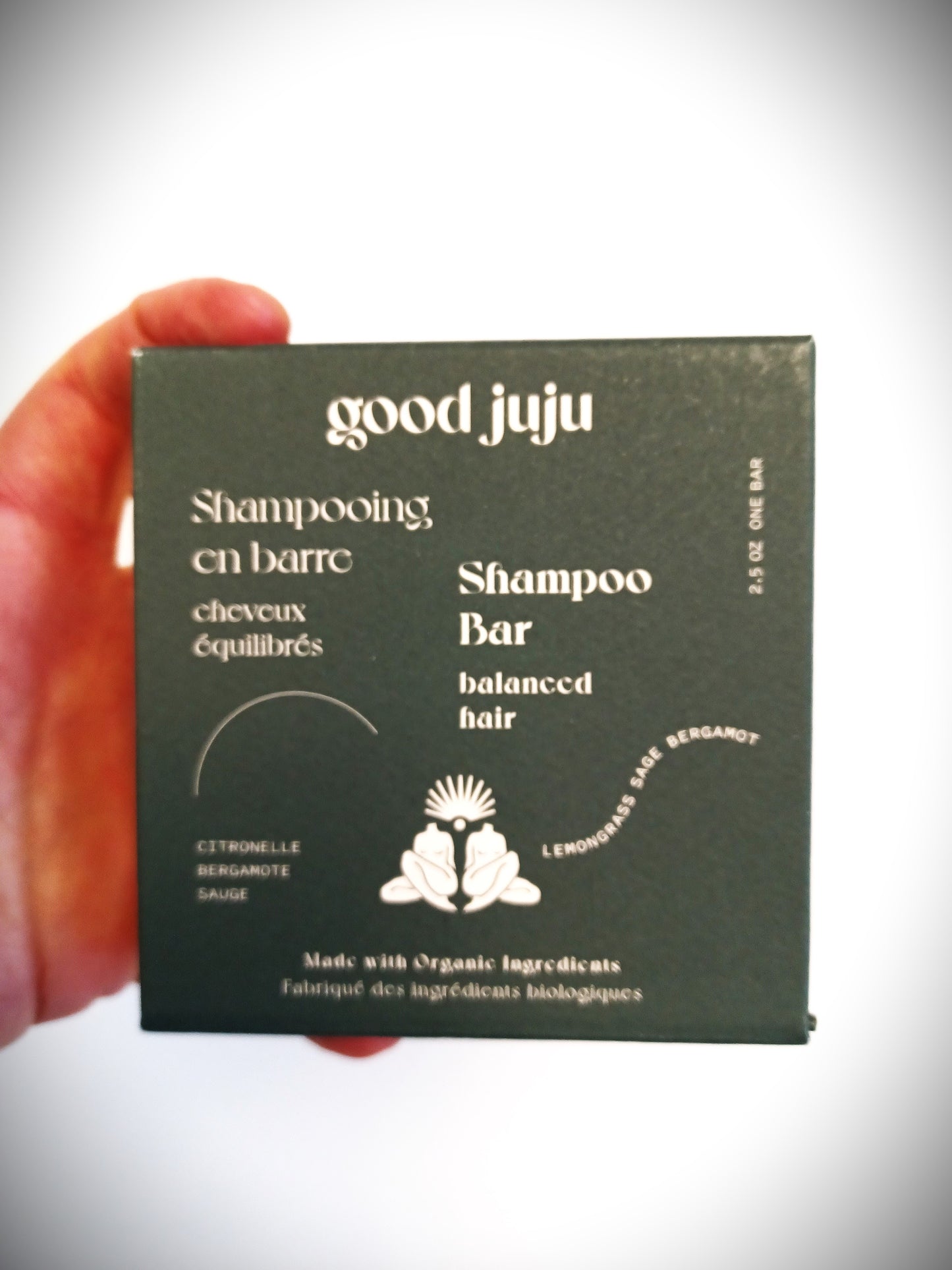Good Juju Rice Protein Shampoo Bar for Balanced hair.