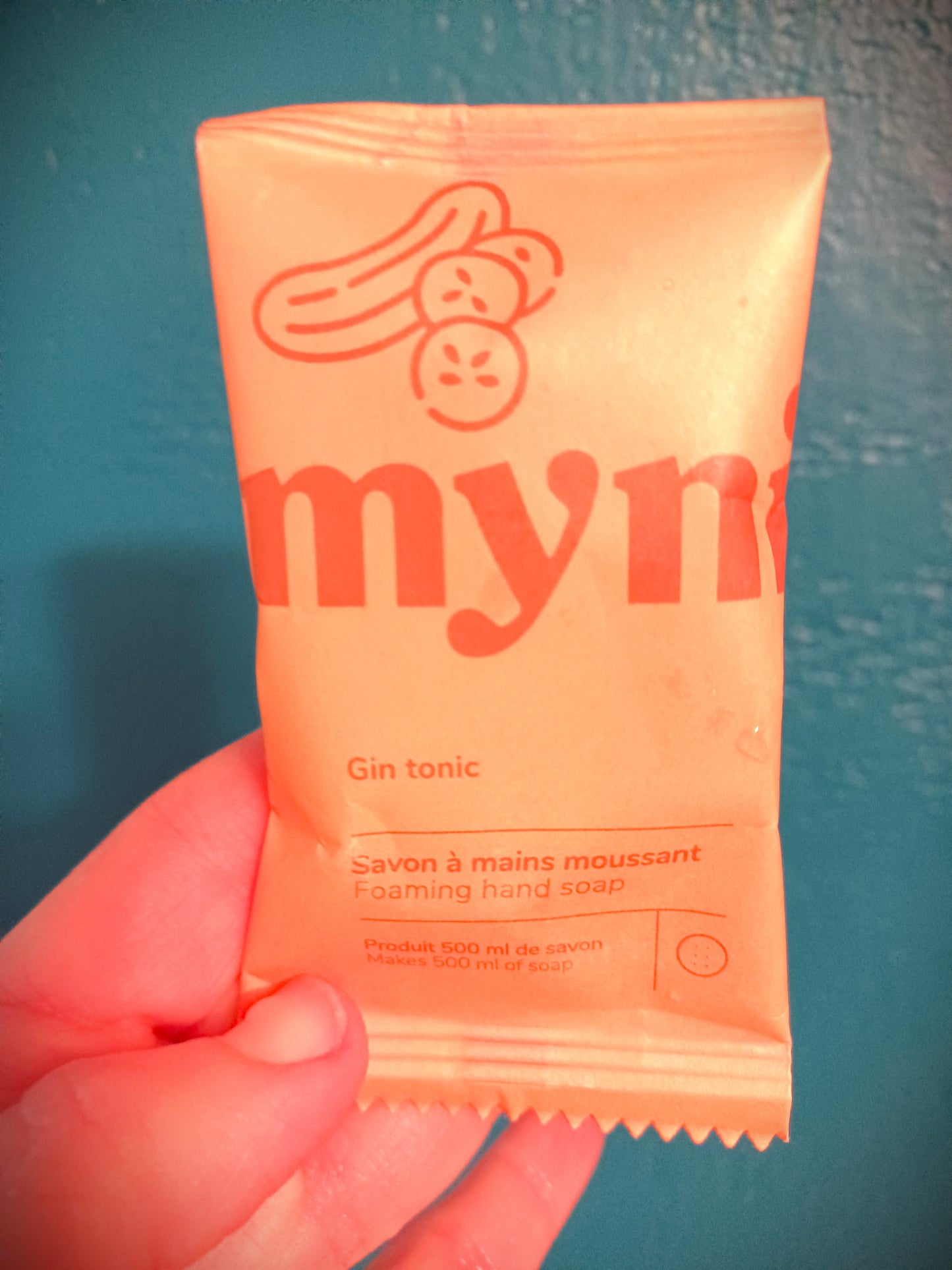 Myni Hand Soap Bottle and 2 Tablets